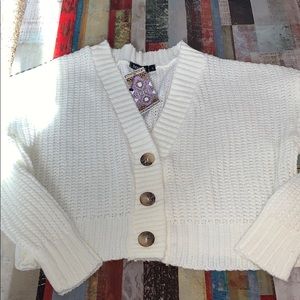 Knit crop cardigan